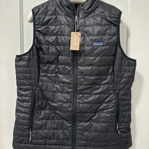 PATAGONIA Women's Nano Puff Vest BLACK Size XL